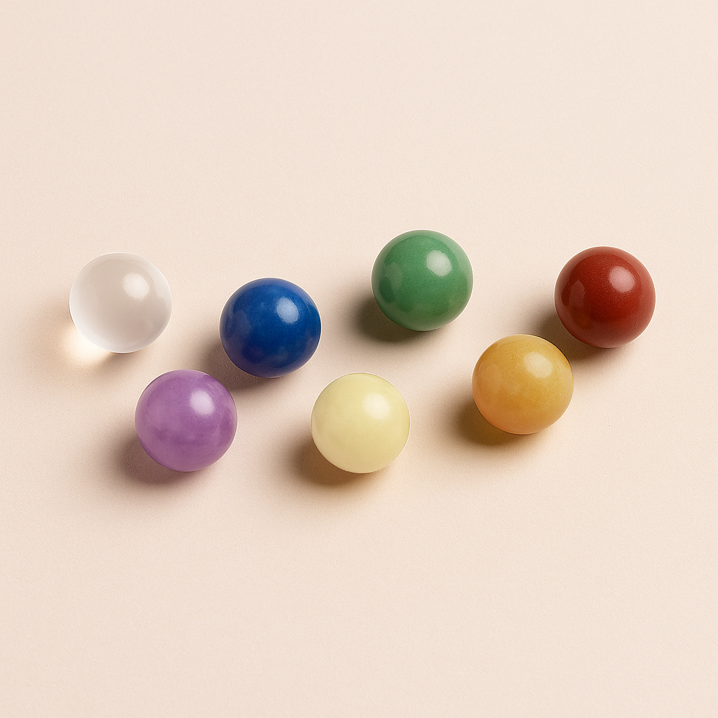 Rainbow Chakra Orbs – 7 Natuurlijke Edelsteenknikkers
